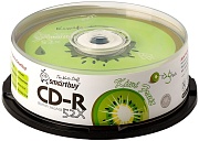 Диск CD-R Smartbuy 700 Mb, 52x, Fresh-Kiwifruit CB-25 (BOX25)