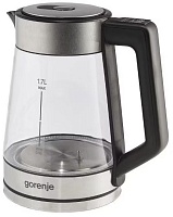 Чайник Gorenje K17TRG (2200Вт / 1,7л / стекло/металл / контроль температуры)