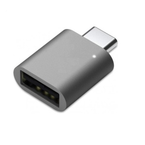Переходник USB Type-C - USB 3.0 KS-is (KS-388GR), серый