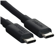 Кабель Xiaomi USB-C - USB-C, High-Speed, USB4, 6A, 240W, плетеный, 1 метр, черный (BHR087BGL)