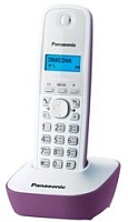 Телефон Panasonic KX-TG1611RUF(Белый, сиреневый)