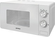 RFB Микроволновая печь Gorenje MO20E1W2 (Essential / 20 л, 800 Вт, переключатели поворотный механизм, белый)