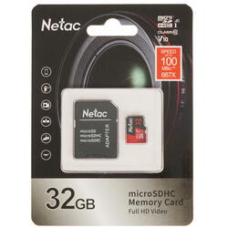 Память micro Secure Digital Card 32Gb class10 Netac Extreme Pro / c адаптером SD A1,V10,UHS-I Class1(U1) [NT02P500PRO-032G-R] цена и фото