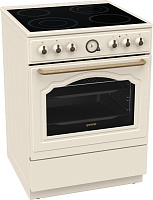 Плита электрическая Gorenje GECS6B70CLI (Classico / Бежевый / духовка - 71 л / 4 конфорки (2200/1800/1200/1700Вт) / AquaClean / Мощность - 10,2 кВт)