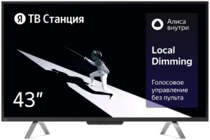 Телевизор Яндекс 43 ТВ Станция с Алисой SMART TV телевизор яндекс 43 тв станция с алисой yndx 00091