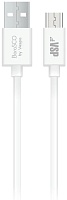 Кабель Borasco micro-USB - USB, 1м, Белый