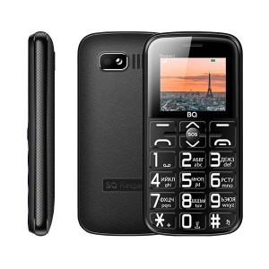 мобильный телефон bq 2822 dragon чёрный оранжевый Телефон мобильный BQ 1851 Respect, черный