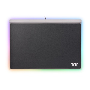 цена Игровая поверхность Tt eSPORTS by Thermaltake ARGENT MP1 RGB Gaming Mouse Pad 359x254x10mm (GMP-MP1-BLKHMC-01)