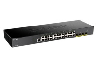 Коммутатор D-LINK DGS-1250-28X/A1A Управляемый L2 коммутатор с 24 портами 10/100/1000Base-T и 4 портами 10GBase-X SFP+ 