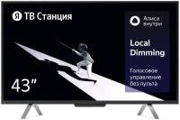 Телевизор Яндекс 43" ТВ Станция с Алисой SMART TV Чёрный