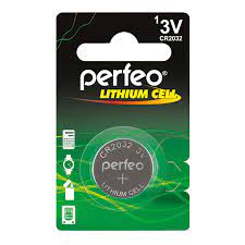 Батарейка Perfeo CR2032 BL-1 (цена за 1шт) батарейки gp cr2016 bl 5 цена за 1шт