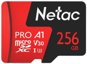 Память micro Secure Digital Card 256Gb class10 V30 UHS I U3 Netac / c адаптером SD [NT02P500PRO-256G-R] цена и фото