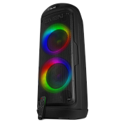 Беспроводная портативная колонка SVEN PS-770 / 100W / microSD / USB / FM / Bluetooth /  Батарея 4400mAh / RGB подсветка / караоке / Чёрный