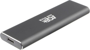 Внешний бокс SSD AgeStar 31UBNV1C NVMe USB3.1 алюминий серый M2 2280 B/M-key внешний корпуc usb3 1 для m 2 nvme ssd key m модель usbnvme4 espada