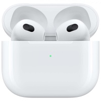 Беспроводные TWS наушники с микрофоном Apple Airpods 3 EU (с Lightning зарядным кейсом) Белый