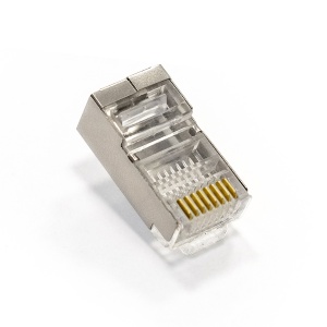 Коннектор FTP ExeGate RJ-45 (8P8C) кат.5e (упаковка 100 штук) кабель neomax nm20031 ftp внешний 4 пары кат 5е 305 м медный экранированный