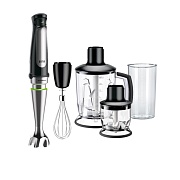 Блендер Braun Multiquick 7 MQ7045X (1000 Вт/ скоростей 10/ турборежим/ венчик, измельчитель, кувшин, стакан)