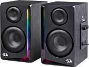 Колонки 2.0 Redragon Connie / 20W / питание 220В / RGB подсветка / Чёрный / корпус - пластик