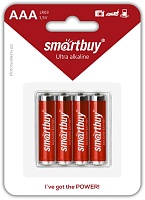 Батарейки BL4 Smartbuy LR03/4B (SBBA-3A04B) алкалиновая BL4 (цена за 4 шт.)