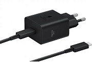 Сетевое зарядное устройство Samsung EP-T4511XBEGEU, (Type-C/45W/3A/PD), Черное