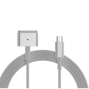 Кабель USB-C M Magsafe 2 F KS-is (KS-806gen2-W-2) 2м для lenovo ideapad 310 15abr 80st зарядное устройство блок питания ноутбука зарядка адаптер кабель шнур