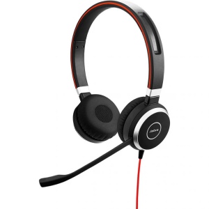 Наушники с микрофоном Jabra Evolve Headset 40 UC Stereo беспроводная гарнитура jabra evolve 65 uc stereo черный