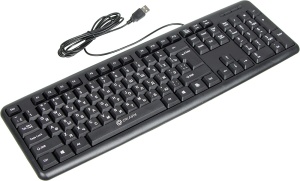 Клавиатура Oklick 180V2, русские буквы белые, 1,8 м, черные наклейки для клавиатуры с русскими буквами черный