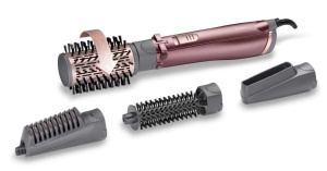 Фен-щетка BaByliss AS960E (1000 Вт, вращающаяся щетка, диаметр - 20 мм, 50 мм, генератор ионов, насадок - 4 шт, шнур - 2.2 м) фен щетка для волос babyliss as960e