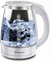 DSP Чайник Sakura SA-2734W (1800 Вт / 1,8 л / стекло / белый) повреждена упаковка