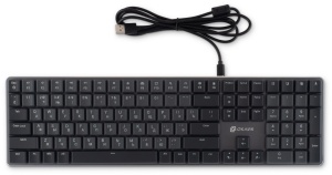 Игровая механическая клавиатура Oklick K953X черный/серый USB Multimedia LED наклейки для клавиатуры с русскими буквами черный