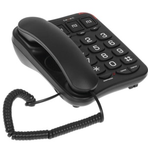 Телефон teXet TX-214 Black телефон dect texet tx d5605a black