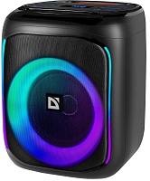 Беспроводная портативная колонка Defender Boomer 50 / 50W / USB  / Bluetooth  / LED подсветка / дисплей / караоке