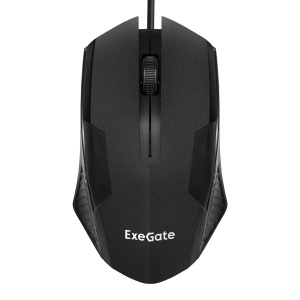 Мышь ExeGate Professional Standard SH-9025L2 (USB, оптическая, 1000dpi, 3 кнопки и колесо прокрутки, длина кабеля 2.2м, черная, Color Box)