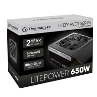 Блок питания Thermaltake ATX  650W Litepower APFC,(24+2x4+2х6/8пин) 120mm fan, RTL PS-LTP-0650NPCNEU-2