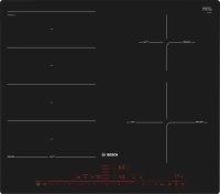 Поверхность индукционная Bosch PXE601DC1E (Serie8/ Чёрная стеклокерамика/ 4 конфорки/QuickStart/PowerBoost/ReStart/PerfectFry Plus/ Таймер / 7,4 кВт) Чёрный