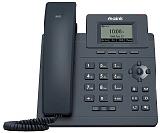 Телефон VoIP Yealink SIP-T30P (без блока питания), 2 SIP линии, PoE, порт 100 Мбит, 2,3" монохромный экран (без подсветки)