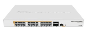 Коммутатор Mikrotik CRS328-24P-4S+RM коммутатор mikrotik cloud router switch crs328 4c 20s 4s rm