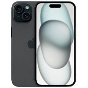 Смартфон Apple iPhone 15 128 ГБ, черный  Чёрный Смартфон Apple iPhone 15 128 ГБ, черный Чёрный