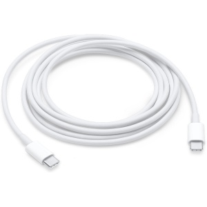 Кабель Apple USB-C - USB-C, 1 метр, белый (MUF72ZM/A) комплект 5 штук кабель apple muf72zm a usb c 1m
