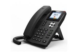 IP-телефон Fanvil X3SG офисный, черный, 2 аккаунта, цветной ЖК экран, POE