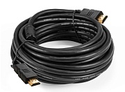 Кабель HDMI - HDMI ExeGate (EX-CC-HDMI2-7.5F), 4K UHD, вилка-вилка, HDMI 2.0, ферритовые кольца, позолоченные контакты, длина - 7,5 метров