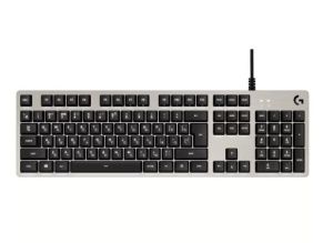 Игровая механическая клавиатура Logitech G413 Mechanical White с красной подсветкой и 1 транзитным USB портом (920-008516) клавиатура logitech g g413 romer g черный английская qwertz