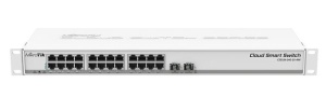 Коммутатор Mikrotik CSS326-24G-2S+RM коммутатор mikrotik crs326 24g 2s rm cloud router switch 326 24g 2s rm with 800 mhz cpu 512mb ram 24xgigabit lan 2xsfp cages routeros l5 or switc