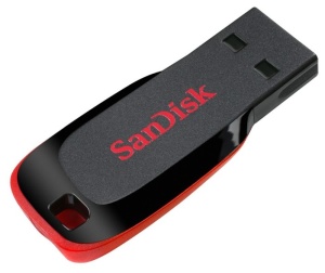 Память USB2.0 Flash Drive 64Gb SANDISK Cruzer Blade [SDCZ50-064G-B35] подарочная деревянная флешка брелок герою самоизоляции 8 гб