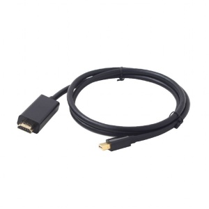 Кабель miniDisplayport - HDMI GEMBIRD (CC-mDP-HDMI-6), вилка-вилка, DisplayPort v.1.2, длина - 1.8 метра кабель displayport hdmi gembird cc dp hdmi 10m вилка вилка длина 10 метров