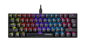 цена Клавиатура игровая механическая проводная Defender STRIKER GK-380L, USB, черный [45380]