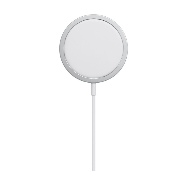 Магнитное беспроводное зарядное устройство Apple MagSafe (15W/Длина кабеля 1м/белое)