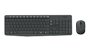 Беспроводной комплект клавиатура+мышь Logitech MK235, (Полноразмерная/1000 dpi/2.4), Серый