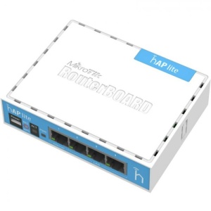 Маршрутизатор Mikrotik hAP lite (RB941-2nD) N300 Wi-Fi роутер роутер mikrotik rb941 2nd tc