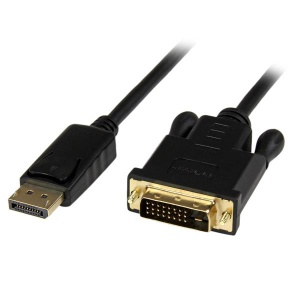 Кабель Displayport - DVI GEMBIRD (CC-DPM-DVIM-4K-6), вилка-вилка, 4K at 30 Hz, длина 1.8 м кабель display port mini m dvi 1 8м cablexpert cc mdpm dvim 6 черный экран